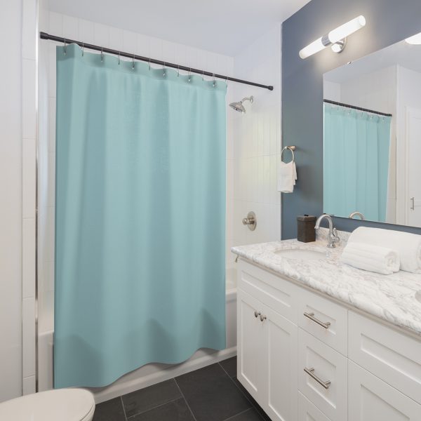 Powder Blue Shower Curtains - Image 3