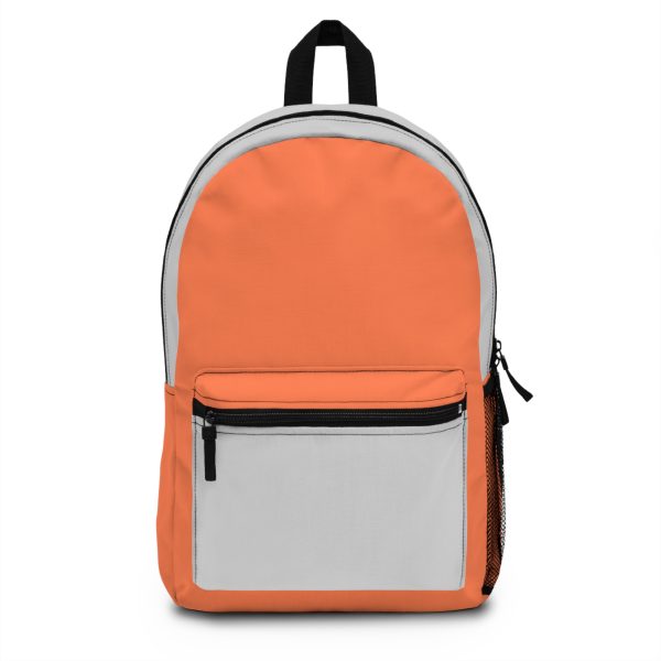 Coral and Light Gray Backpack