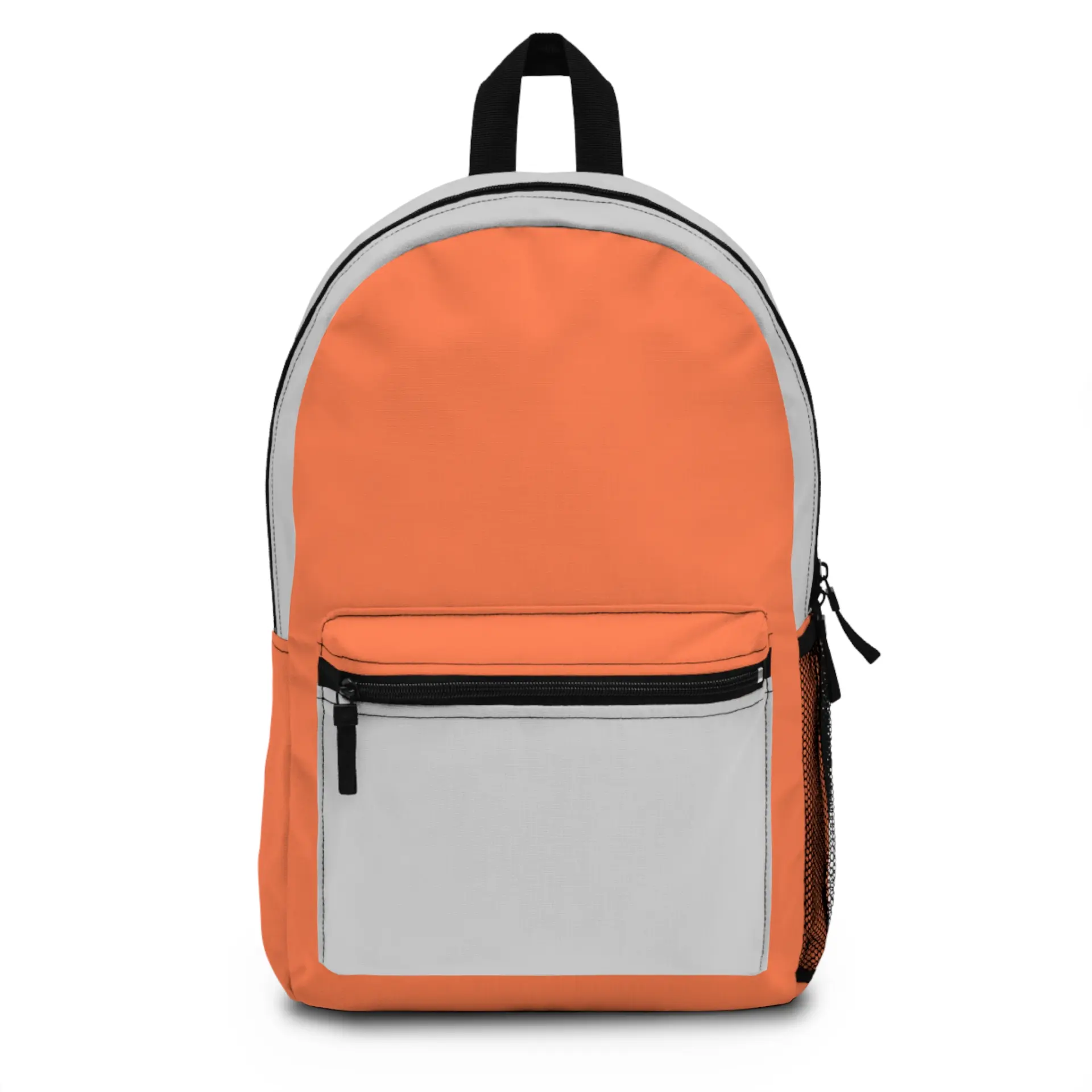 Coral and Light Gray Backpack