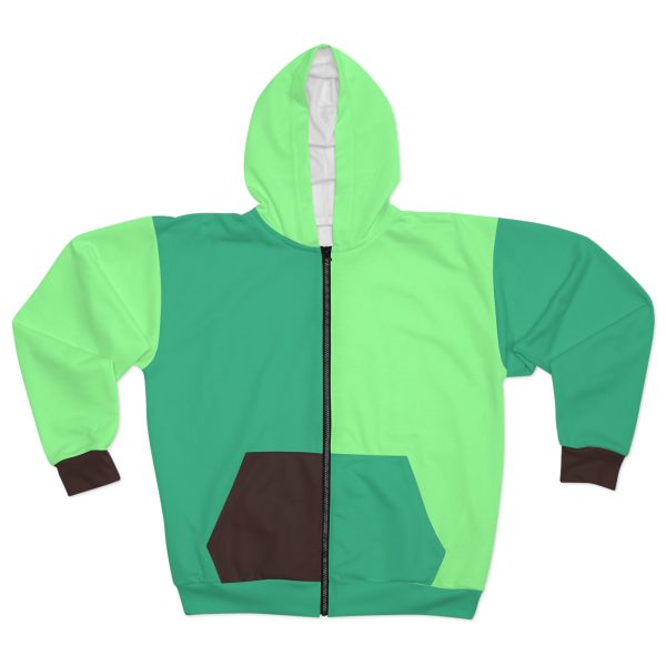 Mint Chocolate Zip Hoodie (AOP)