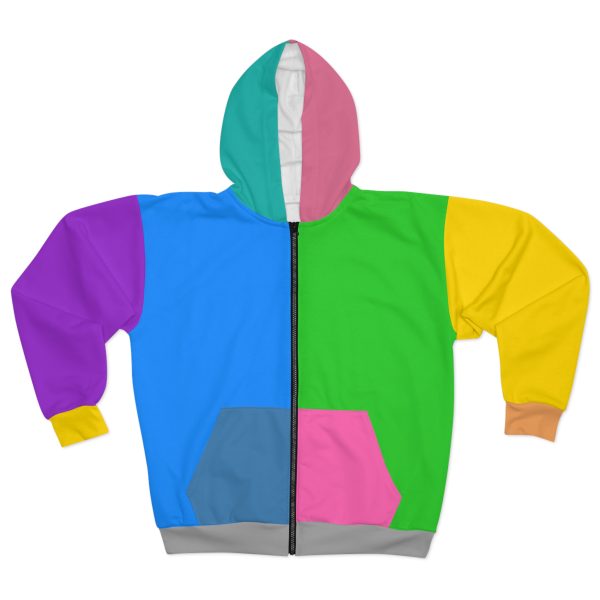 Chromatic Chaos Zip Hoodie (AOP)