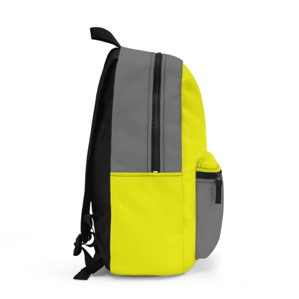 Sunny Yellow and Gray Backpack - Image 2