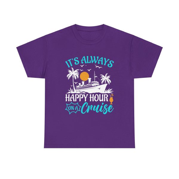 Cruise Happy Hour Unisex Heavy Cotton Tee - Image 13