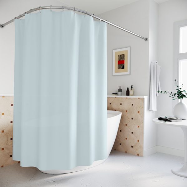 Light Cyan Shower Curtains - Image 4