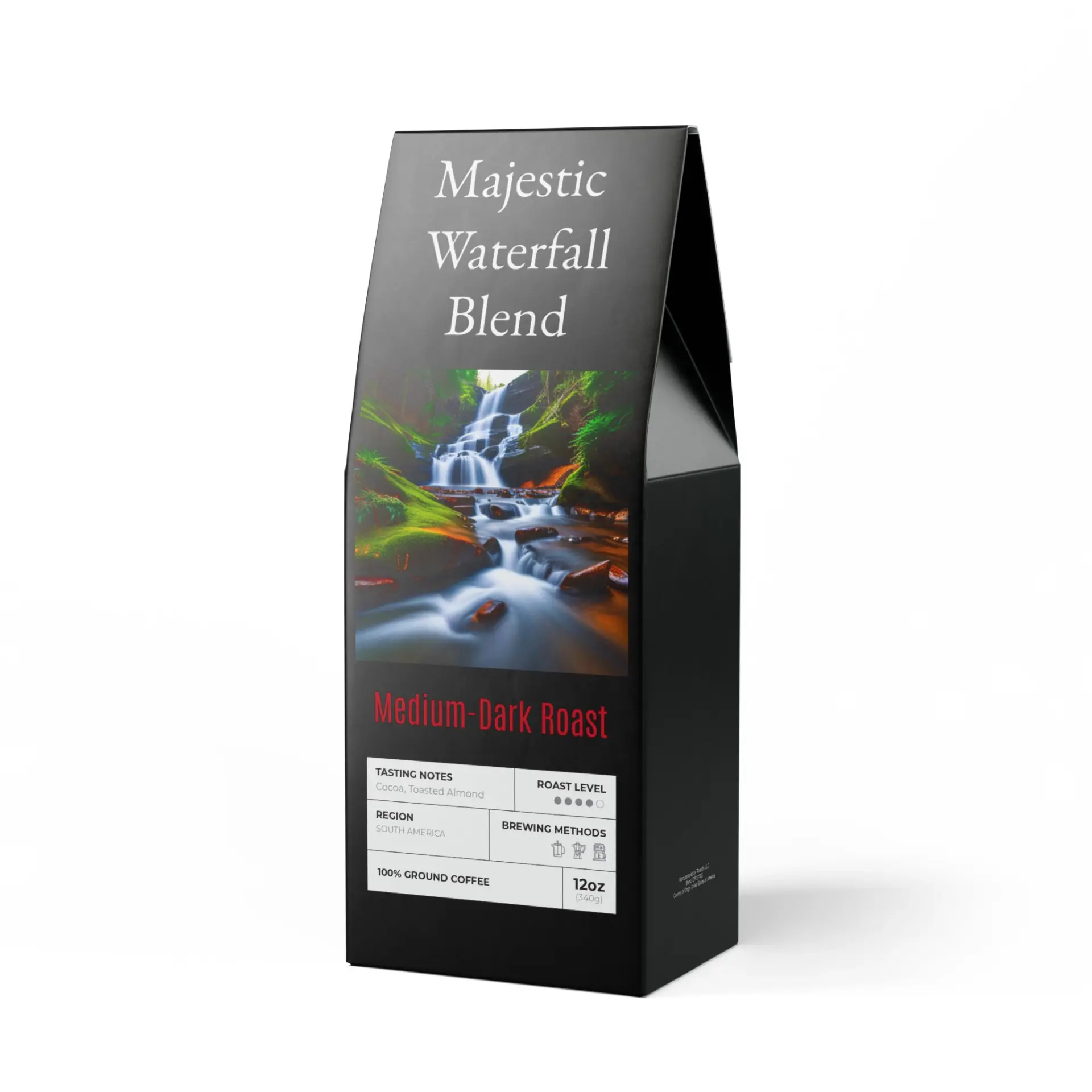 Majestic Waterfall Coffee Blend (Medium-Dark Roast)