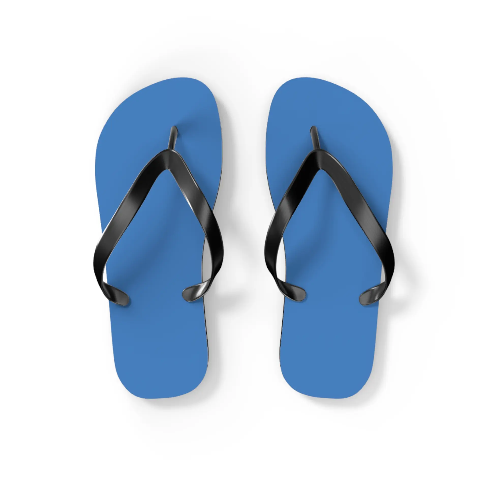 Dodger Blue flip flops
