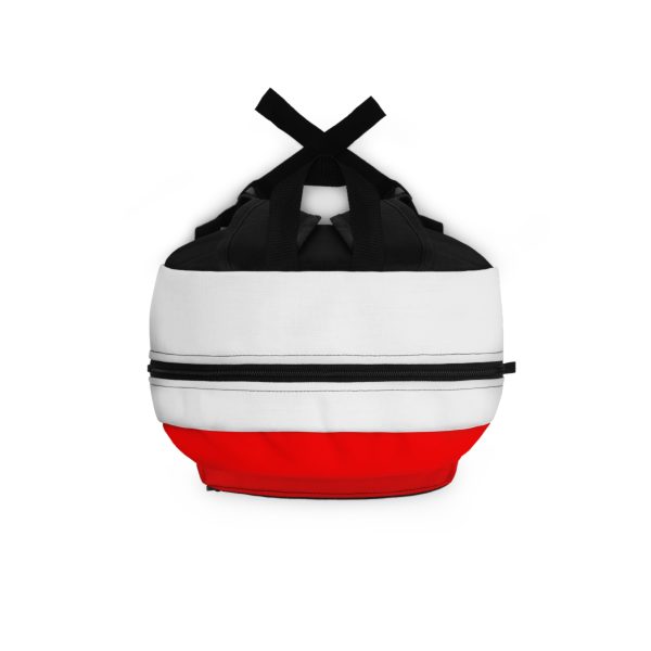 Bold Red and White Backpack - Image 4