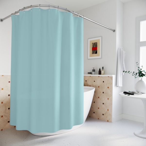 Powder Blue Shower Curtains - Image 4