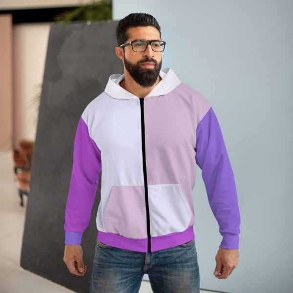 Lavender Fields Zip Hoodie (AOP) - Image 3