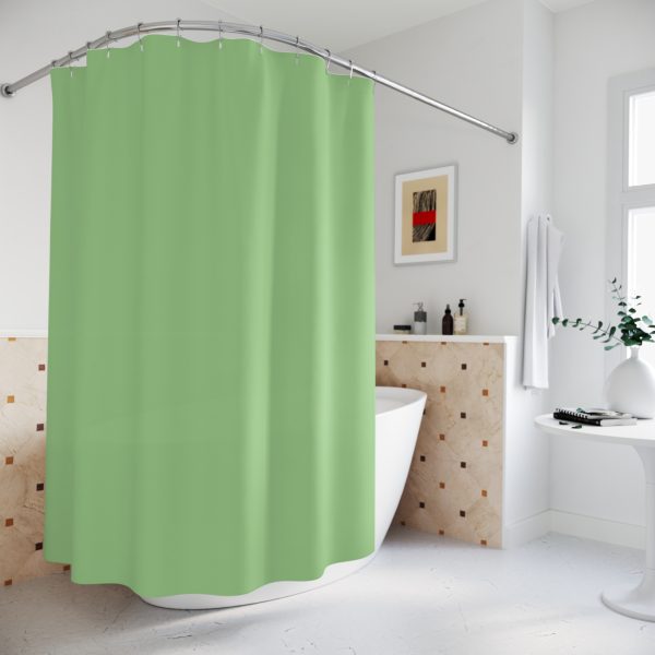 Pale Green Shower Curtains - Image 4