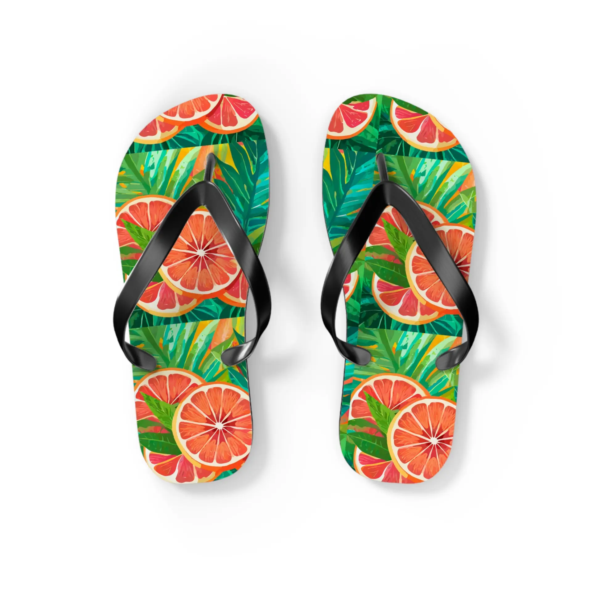 Grapefruit flip flops