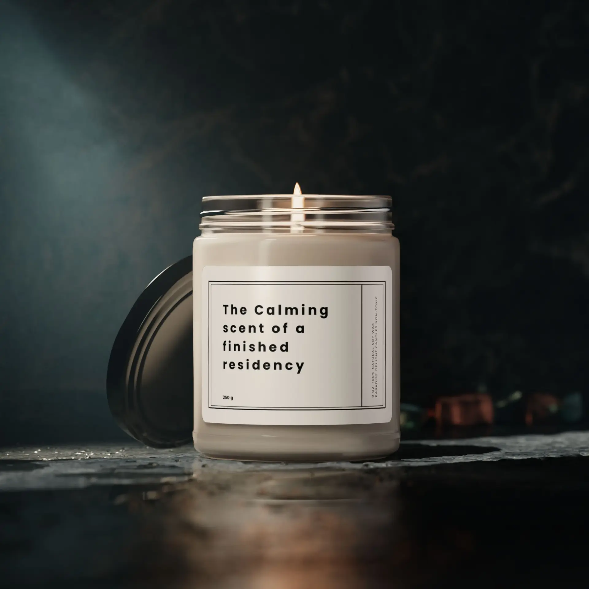 End of Residency Scented Soy Candle, 9oz