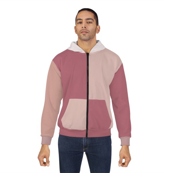 Rose Gold Elegance Zip Hoodie (AOP) - Image 4