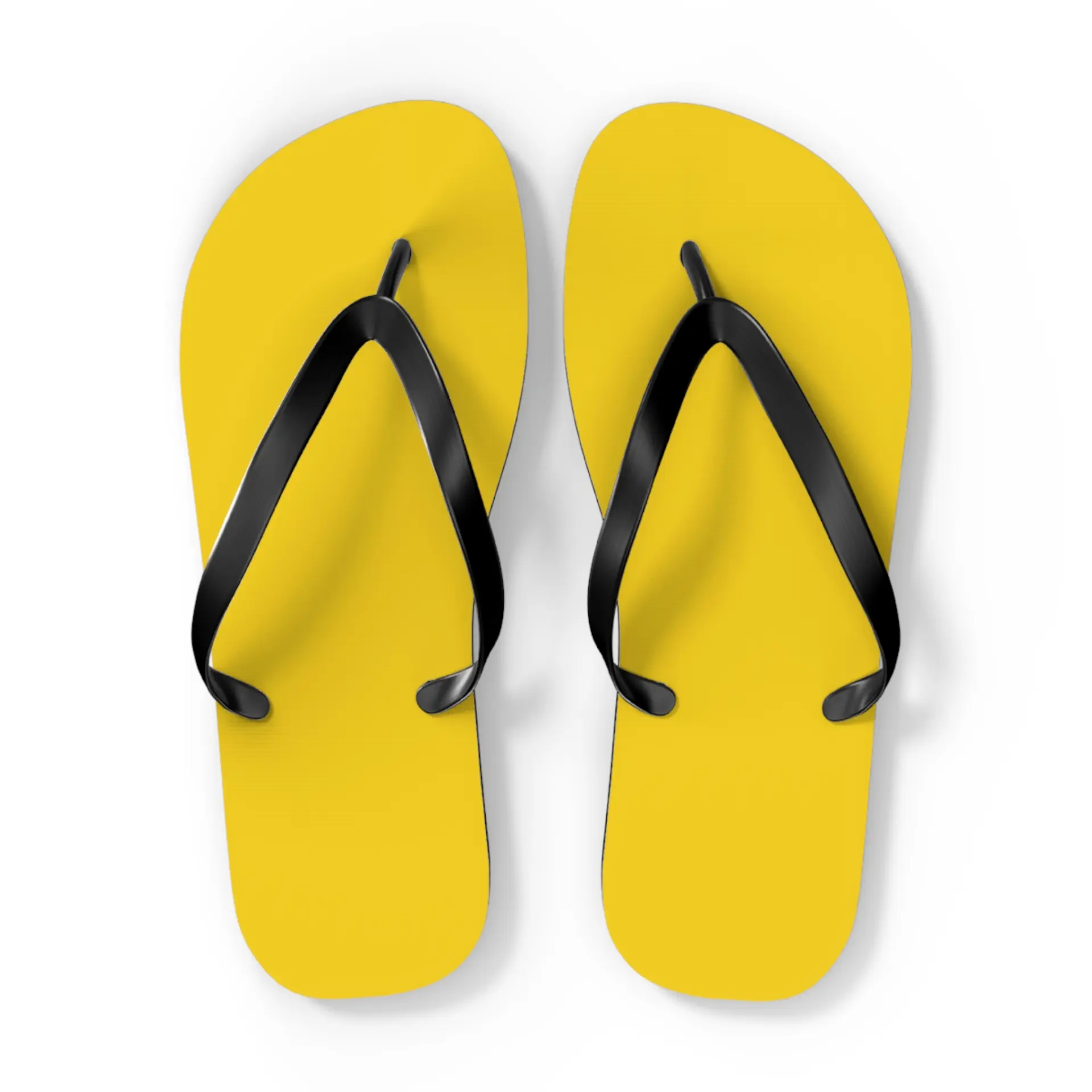 Gold flip flops