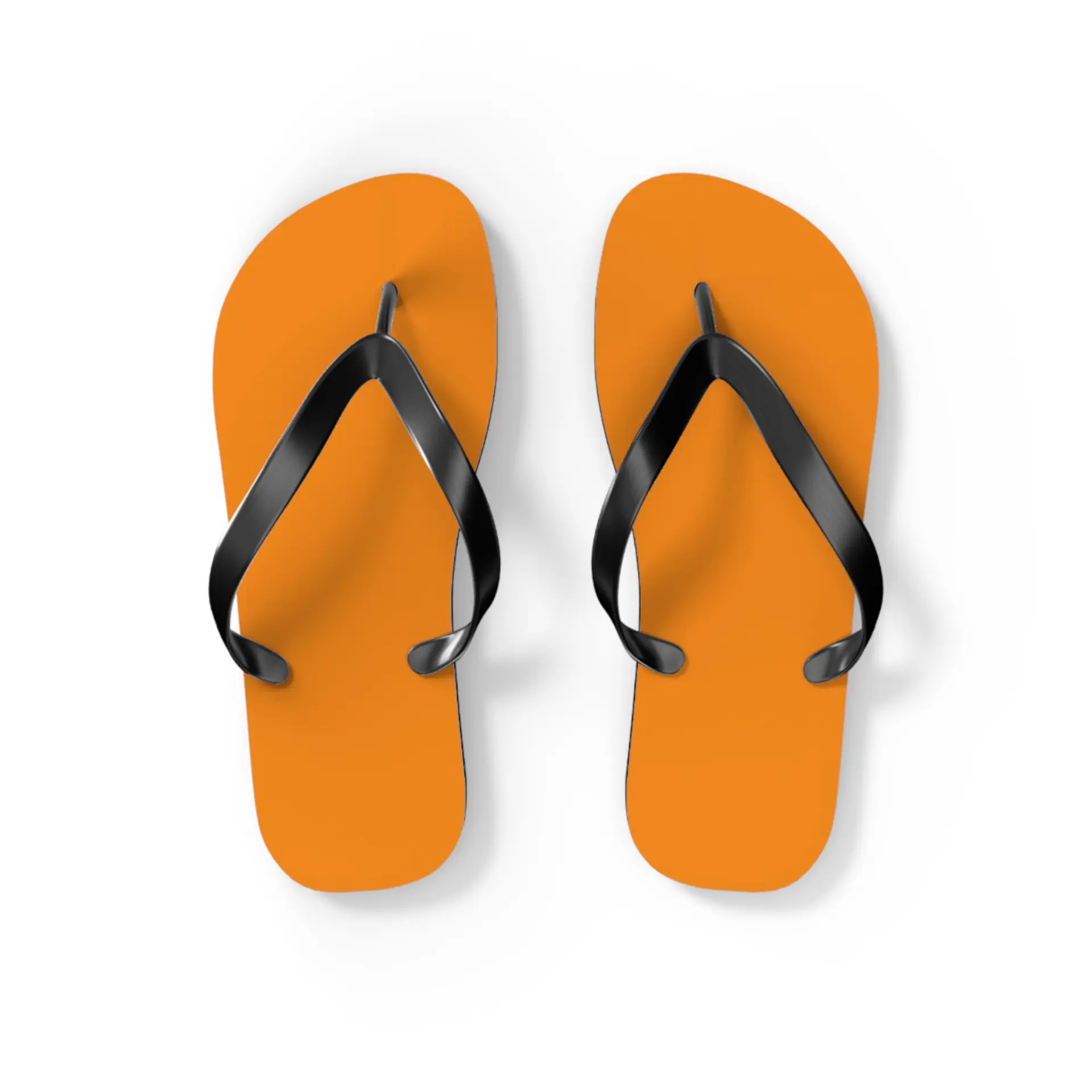 Dark Orange flip flops