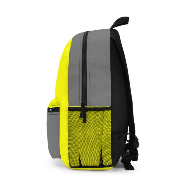 Sunny Yellow and Gray Backpack - Image 3