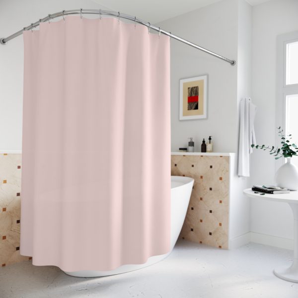 Misty Rose Shower Curtains - Image 4