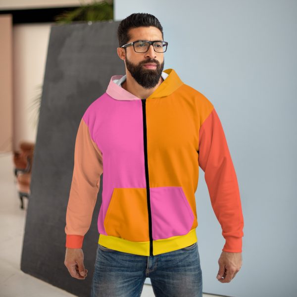 Sunset Ombre Zip Hoodie (AOP) - Image 3