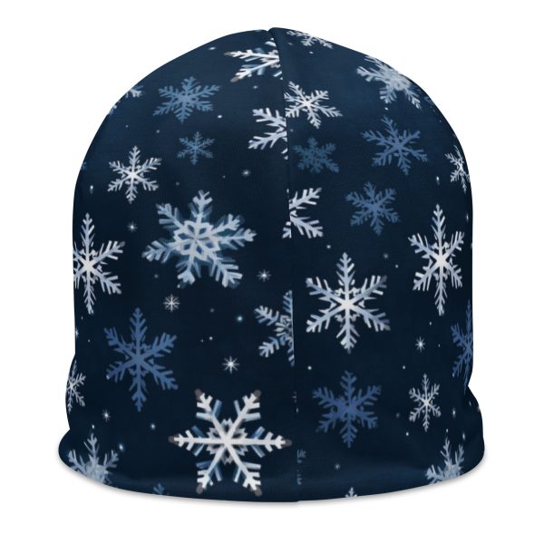 Snowflake All-Over Print Beanie - Image 2