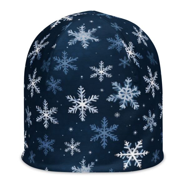 Snowflake All-Over Print Beanie