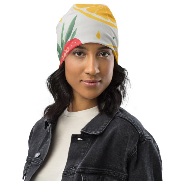 Citrus All-Over Print Beanie