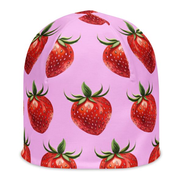 Strawberry All-Over Print Beanie