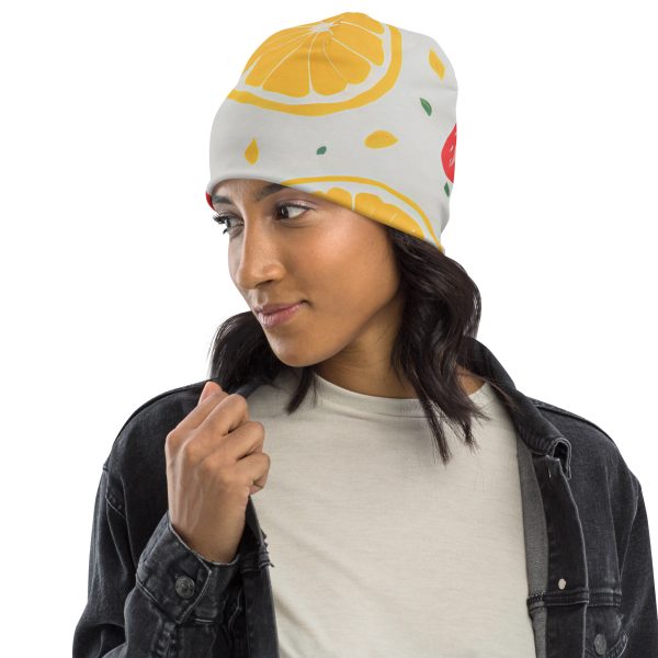 Citrus All-Over Print Beanie - Image 4