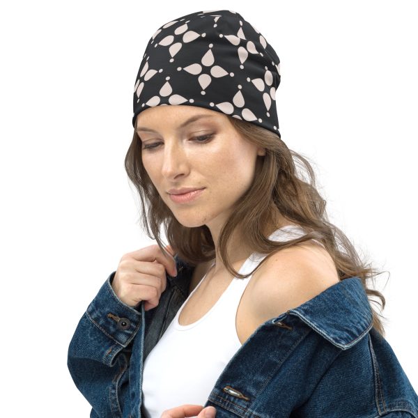 Black Diamond All-Over Print Beanie - Image 4