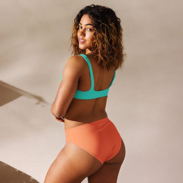 Turquoise Coral high-waisted bikini - Image 2