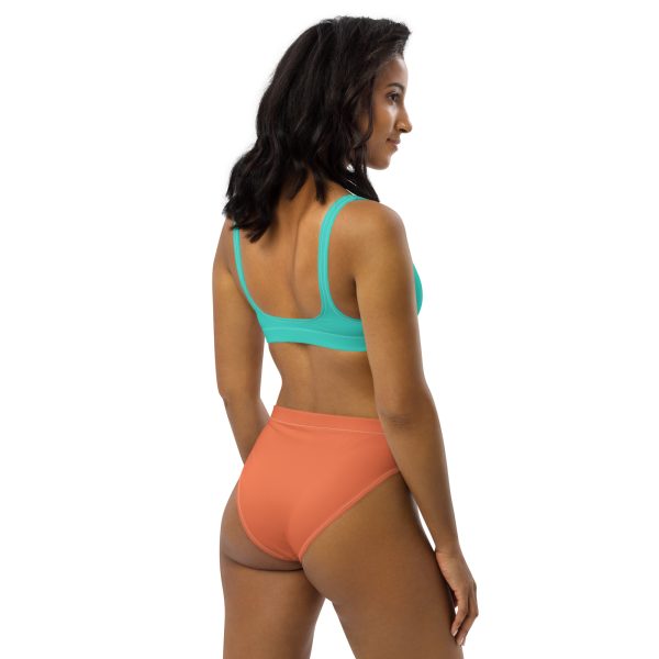 Turquoise Coral high-waisted bikini - Image 6