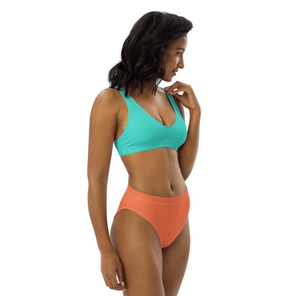 Turquoise Coral high-waisted bikini - Image 2