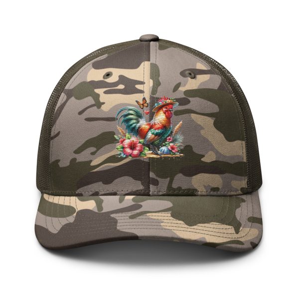 Camouflage trucker hat