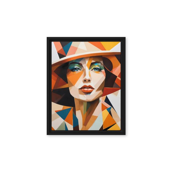 Prism of Elegance: Modern Geometric Portrait - Image 4