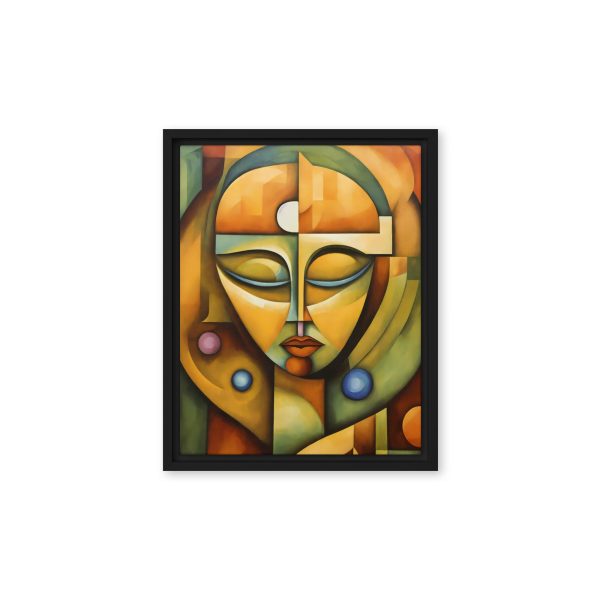 Facets of Harmony: Cubist Portrait Canvas - Image 4