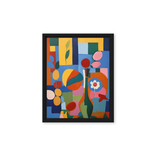 Cubist Garden Abstract Canvas Print - Image 4