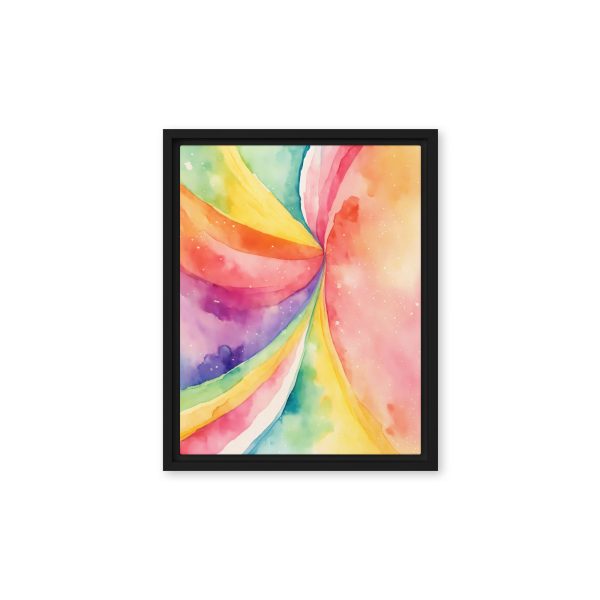 Rainbow Burst Watercolor Canvas Print - Image 4