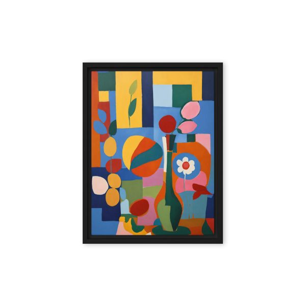 Cubist Garden Abstract Canvas Print