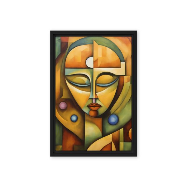 Facets of Harmony: Cubist Portrait Canvas - Image 5