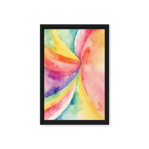 Rainbow Burst Watercolor Canvas Print - Image 5