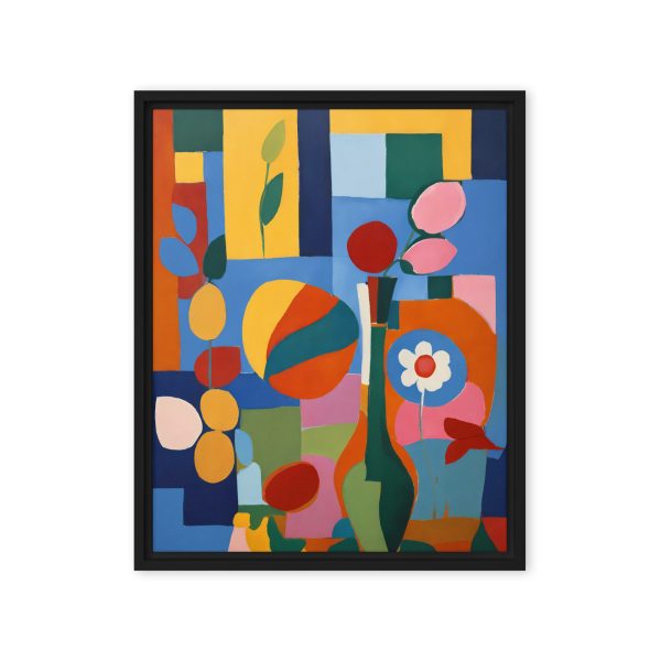 Cubist Garden Abstract Canvas Print - Image 6