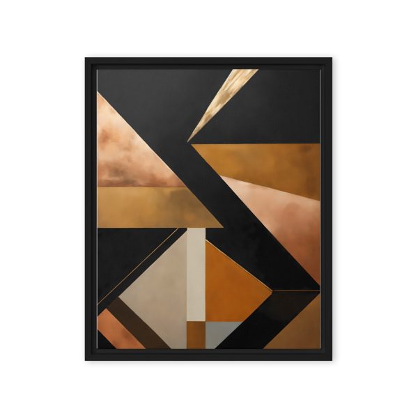 Golden Geometry Abstract Canvas Print - Image 6