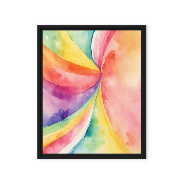 Rainbow Burst Watercolor Canvas Print - Image 6