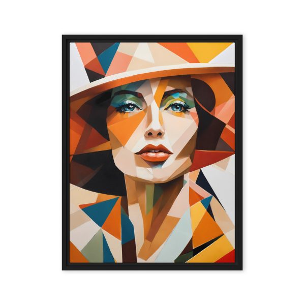 Prism of Elegance: Modern Geometric Portrait - Image 7