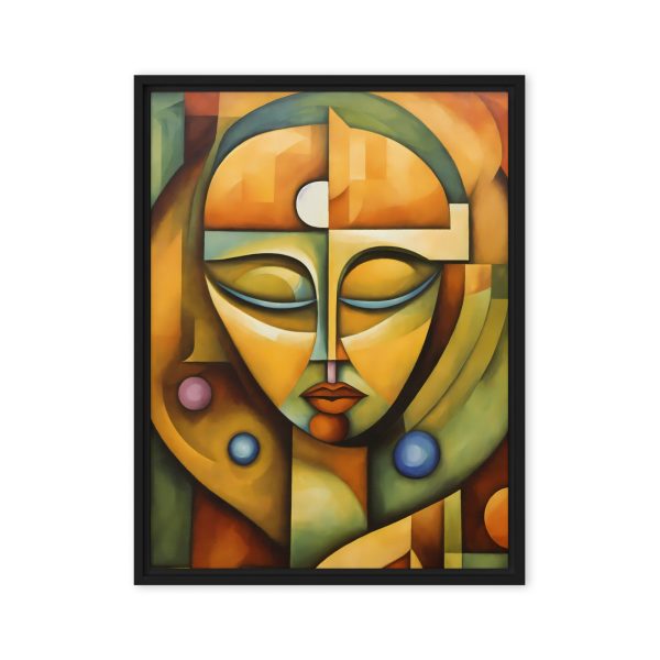 Facets of Harmony: Cubist Portrait Canvas - Image 7