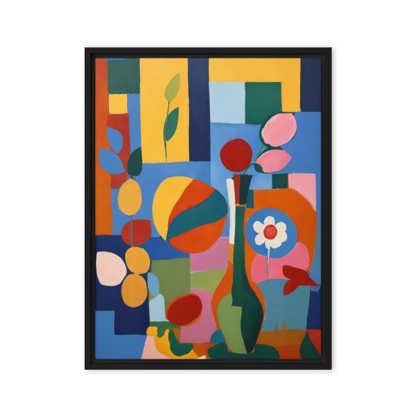 Cubist Garden Abstract Canvas Print - Image 7