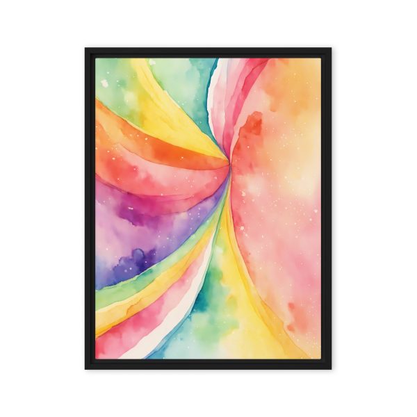 Rainbow Burst Watercolor Canvas Print - Image 7