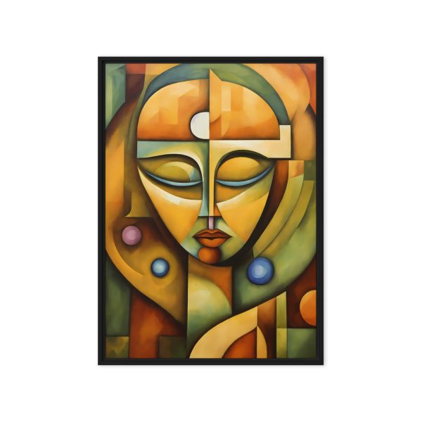 Facets of Harmony: Cubist Portrait Canvas - Image 8