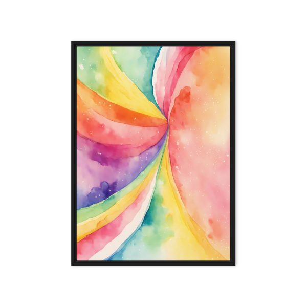 Rainbow Burst Watercolor Canvas Print - Image 8