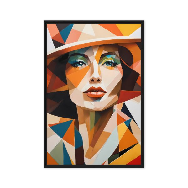 Prism of Elegance: Modern Geometric Portrait - Image 9