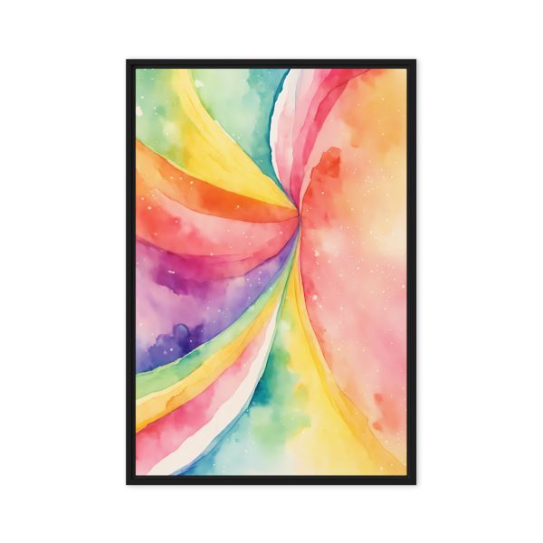 Rainbow Burst Watercolor Canvas Print - Image 9